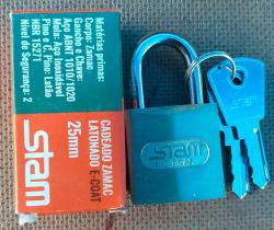 Cadeado Chave Zamac Latonado STAM 20 / 25 / 30 / 35 / 40 / 45 Cadeado Chave Zamac Latonado STAM 20 / 25 / 30 / 35 / 40 / 45