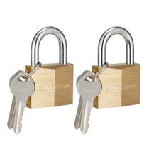 Cadeado CINCINNO Solid Brass Key Lock 40 mm, pacote com 2 chaves