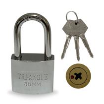 Cadeado com 03 Chaves Tetras Reforçado Anti-Furto 38mm TRI-ANGLE Cadeado com 03 Chaves Tetras Reforçado Anti-Furto 38mm TRI-ANGLE