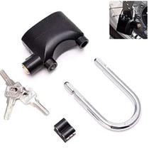 Cadeado Com Alarme 2 Em 1 Sensor Movimento Anti Roubo Sirene 110db Haste Longo Curto Moto Portao Carro Sonoro