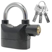 Cadeado Com Alarme Antifurto, Possui 3 Chaves Ideal Para Motos, Bicicletas, Portas, Galpões Com volume Do Som á 110db Sensor De Movimento