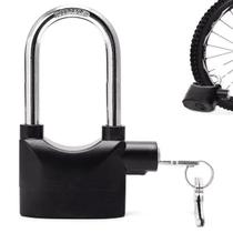 Cadeado Com Alarme Antifurto Prova De Água 110dba Trava Moto Portão