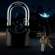 Cadeado Com Alarme Antifurto Sirene Moto Bike Patinete Portões Prova D'água Cadeado Com Alarme Antifurto Sirene Moto Bike Patinete Portões Prova D'água