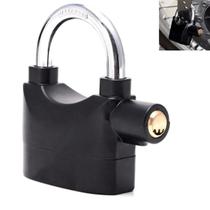 Cadeado com Alarme Sirene 110db Moto Anti furto Som Alto Segurança Casa