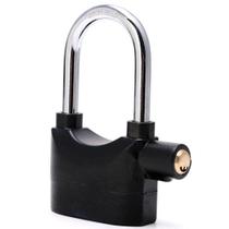 Cadeado Com Alarme Sirene Grande Trava Anti Furto 110db Som Alto