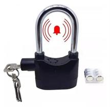 Cadeado Com Alarme Sonoro Sirene Anti-furto Bateria Reserva Cadeado Com Alarme Sonoro Sirene Anti-furto Bateria Reserva