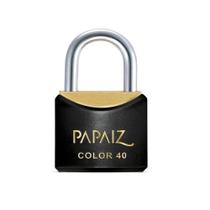 Cadeado com Chave 40mm Latão Preto Color Line Papaiz Cadeado com Chave 40mm Latão Preto Color Line Papaiz
