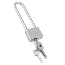 Cadeado com Chave com Longa Viga de Travamento, Material de Aço Inoxidável, Antirroubo