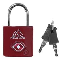 Cadeado com chave tsa un cd017tsa0400un polo king - vermelho Cadeado com chave tsa un cd017tsa0400un polo king - vermelho