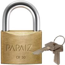Cadeado com Mesmo Segredo CR50 com 2 Chaves - 0100500CX02 - PAPAIZ