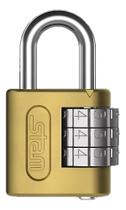 Cadeado Com Segredo 25Mm Dourado Em Aço Profissional Stam Cadeado Com Segredo 25Mm Dourado Em Aço Profissional Stam