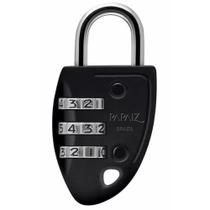 Cadeado com segredo 30 mm em zamac - CS23 (Preto)