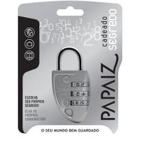 Cadeado Com Segredo Aço Prata Papaiz
