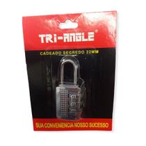 Cadeado Com Segredo Cromado Troca Senha Para Malas Armários 22mm