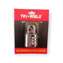 Cadeado Com Segredo Cromado Troca Senha Para Malas Armários 27mm