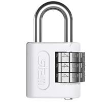 Cadeado com Segredo Stam Zamac 25mm Branco