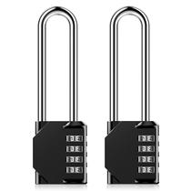 Cadeado combinado AIHYTU de 3,2 polegadas Ultra Long Shackle, pacote com 2 Cadeado combinado AIHYTU de 3,2 polegadas Ultra Long Shackle, pacote com 2