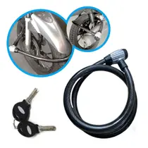 Cadeado Corrente Bicicleta Bike Com Chave Segurança Antifurto Cabo De Aço Moto Resistente 25x1500mm