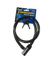 Cadeado Corrente com Trava para Moto Bike Motocicleta Bicicleta com 2 Chaves 1,MT X 14MM