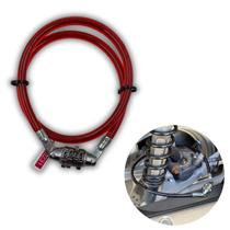 Cadeado Day Luna Com Senha Segredo Numérica 65cm Aço Reforçado Antifurto Para Bike Moto Portão Estepe Silicone Segurança Trava