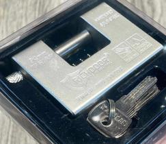 Cadeado de 94mm à Prova D' Água Pesado Cromado Chapeado Endurecido Ferro Sólido Cadeado Retangular