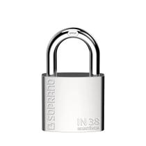 Cadeado de Aço Inox 38mm Escovado Blister IN38 Soprano