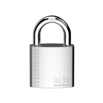 Cadeado de Aço Inox Maciço 32mm Escovado Blister IN32 Soprano