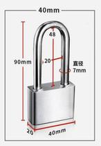 Cadeado de Aço Inoxidável Portátil Segurança Impermeável Antiferrugem SUS 304 - Kingleen