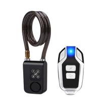 Cadeado De Bicicleta À Prova d'Água 110dB Com Controle Remoto E Senha De 4 Dígitos, Alarme De