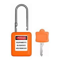 Cadeado De Bloqueio Haste Metalica 4,5 Mm Ch38 Laranja Tagout