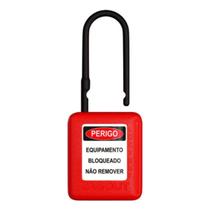 Cadeado de Bloqueio Haste Plástica 4,5mm CH38 Vermelho CPVM14004CD Tagout Cadeado de Bloqueio Haste Plástica 4,5mm CH38 Vermelho CPVM14004CD Tagout