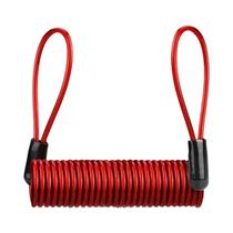 Cadeado De Cabo Antifurto Para Bicicleta E Moto Com Alarme De Mola, 120-150cm