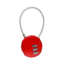 Cadeado De Combinação De Três Dígitos Com Cabo De Aço Redondo Para Malas, Mochilas E Mini Cadeados