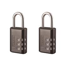 Cadeado de Combinação Master Lock 647EC2 Preto - Pacote com 2 Cadeado de Combinação Master Lock 647EC2 Preto - Pacote com 2