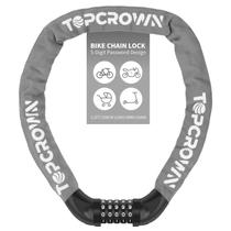Cadeado de Corrente para Bicicleta Topcrown 100 cm com Combinação de 5 Dígitos
