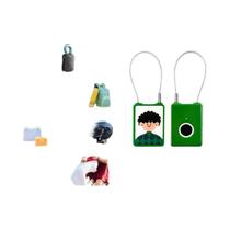 Cadeado De Impressão Digital Infantil Mini Fechadura De Combinação De Metal Anti-roubo Mala Bagagem