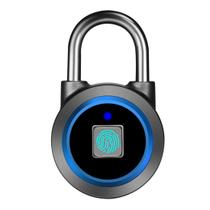 Cadeado de impressão digital MEGAFEIS Smart Bluetooth sem chave azul