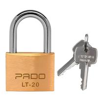 Cadeado De Latão 20mm 2 Chaves Cor Dourado Lt-20 Pado