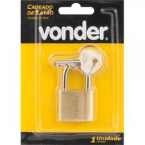 Cadeado de Latão 35mm Encartelado Vonder Cadeado de Latão 35mm Encartelado Vonder