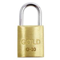 Cadeado de Latão Classico Dourado 20Mm 2 Chaves Yale Cc052001 Gold