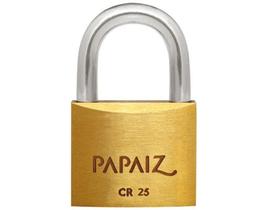 Cadeado De Latao Maciço 25mm Papaiz Cr25