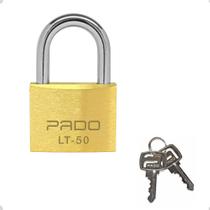 Cadeado De Latão Pado Lt - 50mm 2 Chaves Não Enferruja Cor Dourado