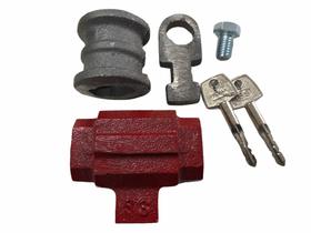 Cadeado De Piso Soleira Para Porta De Aço Modelo King Tetra