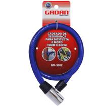 Cadeado de segurança para bicicleta e moto 15mm x 80cm