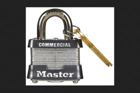 Cadeado de travamento duplo de aço Lock Master, pacote com 6, 3,3 x 4,1 x 3,8 cm