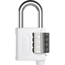 Cadeado de Zamac com Segredo Branco 40mm - 00505 - STAM