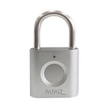 Cadeado Digital com Biometria 30mm Prata CF30 Papaiz