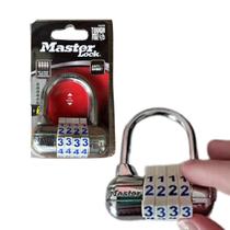 Cadeado em Aço Master Lock 1523D Branco 4 dígitos Importado