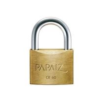 Cadeado Em Latão De Cr60 Com 2 Chaves Linha Clássica Papaiz Cor Dourado