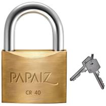 Cadeado em Latão KA2 Mesmo Segredo CR40 + 2 Chaves - 0100400CX02 - PAPAIZ